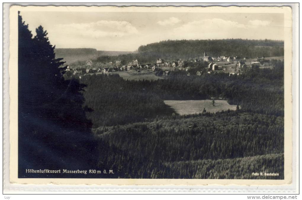 MASSERBERG / Thüringen, Panorama ,  1940, Sonderstempel - Masserberg