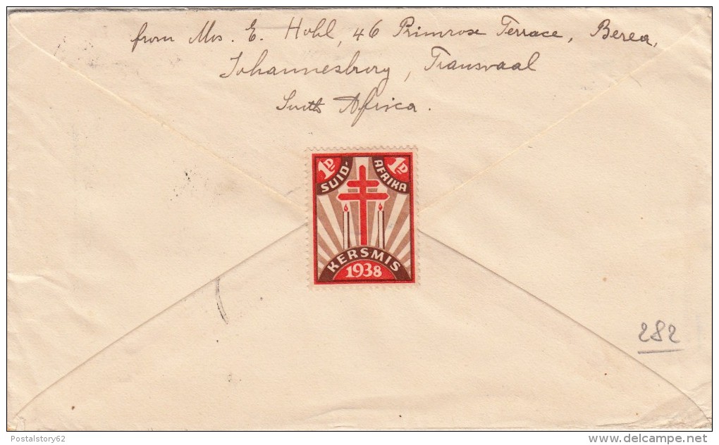 Johannesburg,Transvaal South Africa To Lucerna Svizzera 1939 Cover - Briefe U. Dokumente