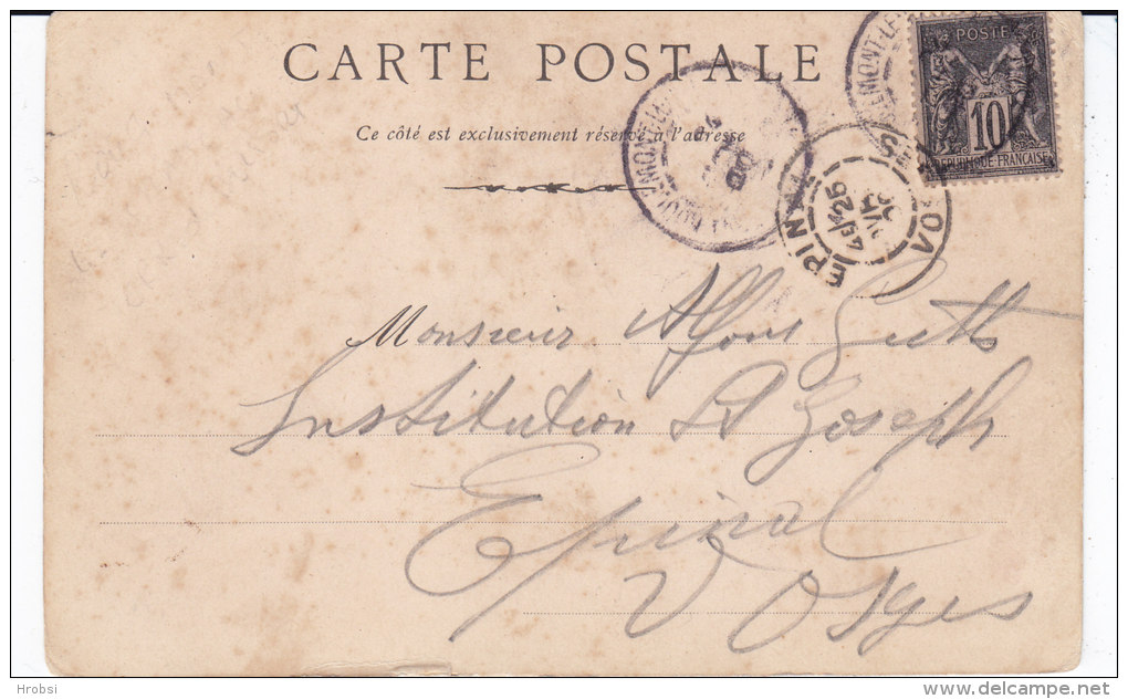 ROUGEMONT, Carte Precurseur 1900, Trois Vues, Deux Scans - Rougemont-le-Château