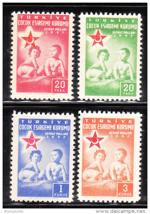 Turkey 1957 Postal Tax Stamp Children MNH - Unused Stamps