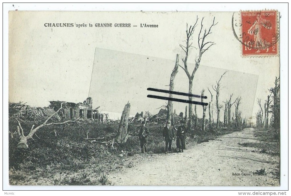 CPA - Chaulnes Après La Grande Guerre - L'Avenue - Chaulnes