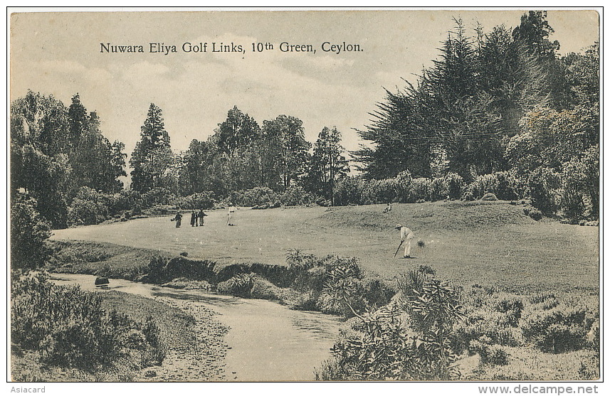 Ceylon Nuwara Eliya Golf Links , 10 Th Green No 149 Platé - Sri Lanka (Ceylon)