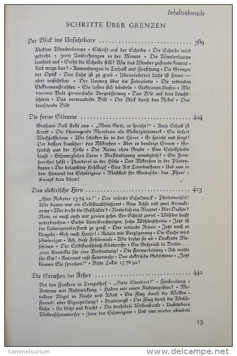 Eduard Rhein "Du und die Elektrizität" vom Wesen und Wirken einer unfaßbaren Kraft, Erstauflage von 1940