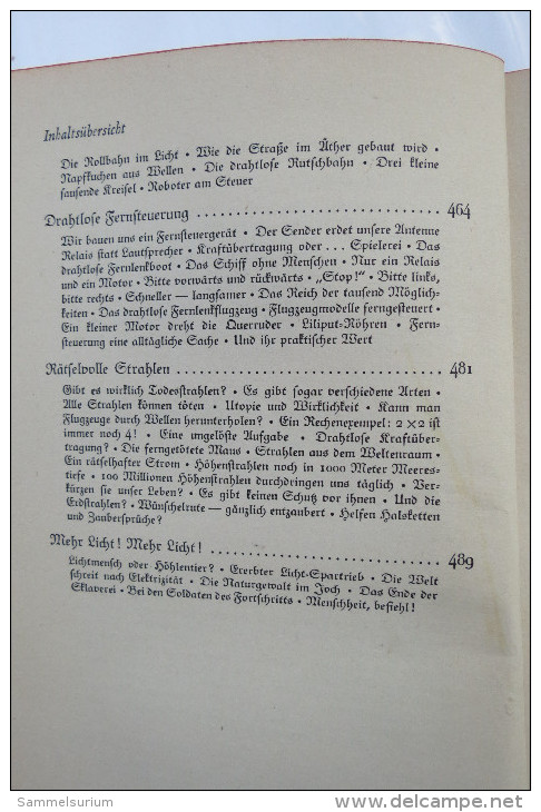 Eduard Rhein "Du und die Elektrizität" vom Wesen und Wirken einer unfaßbaren Kraft, Erstauflage von 1940