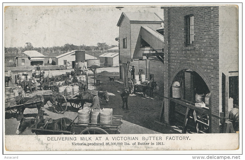 Delivering Milk At A Victorian Butter Factory Fromagerie Beurrerie - Autres & Non Classés