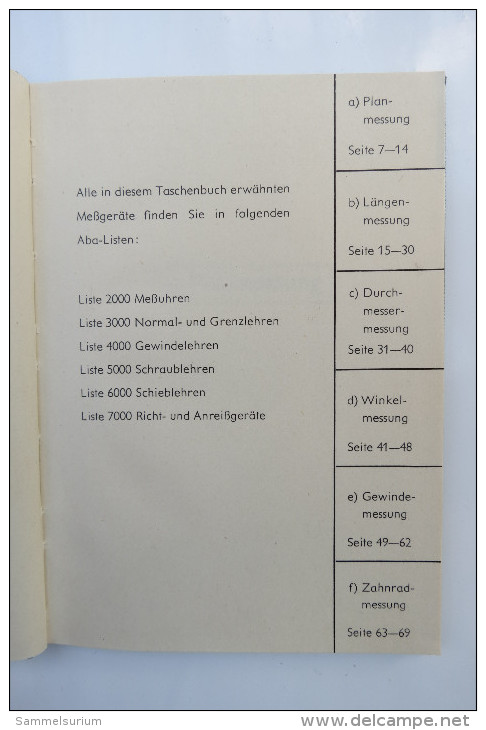 Abawerk "Messgeräte Und Ihre Anwendung" Messgeräte Von 1939 - Técnico