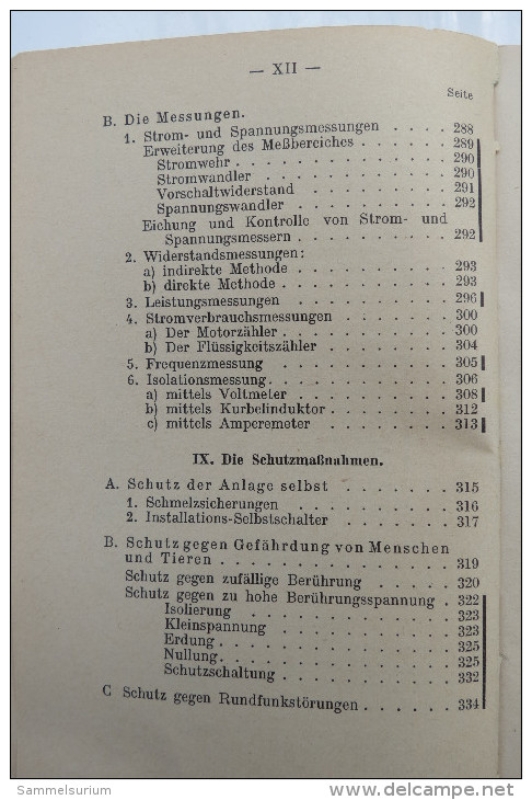 Benedikt Gruber "7 Formeln genügen im Elektrohandwerk", von 1938