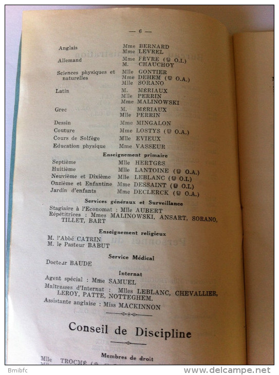 Douai - 1936 Lycée De Jeunes Filles Année Scolaire 1935-1936 Distribution Solennelle Des Prix - Diploma's En Schoolrapporten