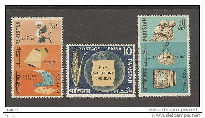 PAKISTAN MNH (**) STAMPS (MAJOR EXPORTS OFPAKISTAN-1967) - Pakistan