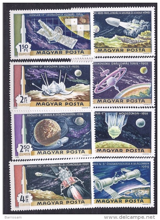 Hungary1969:Michel2547A-54A  Mnh** SPACE - Europe