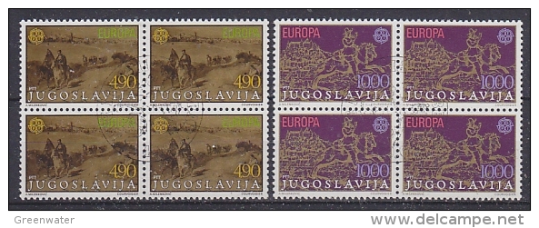 Europa Cept 1979 Yugoslavia 2v Bl Of 4v Used 1st Day - Stamps With Full Gum (13892) - 1979