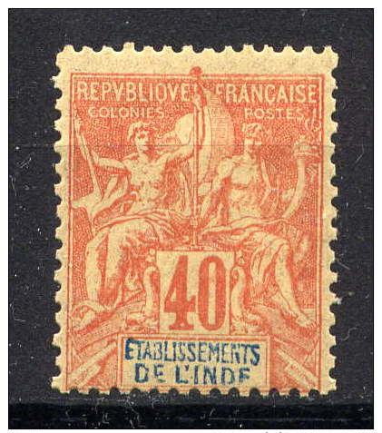 INDE - N° 10* - TYPE GROUPE - Unused Stamps