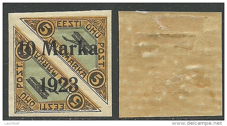 Estland Estonia 1923 Michel 43 Gum Variety D: 1 * + Error E: 3 RRR - Estland