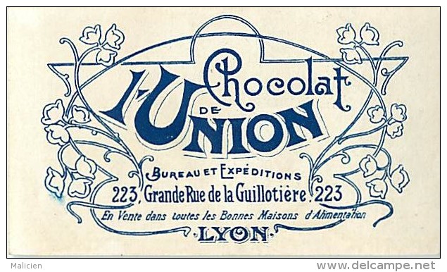 Chromo - Ref 560- Chromo Chocolat De L Union - Lyon - Saint Pierre Et Miquelon - St Pierre Et Miquelon - - Other & Unclassified