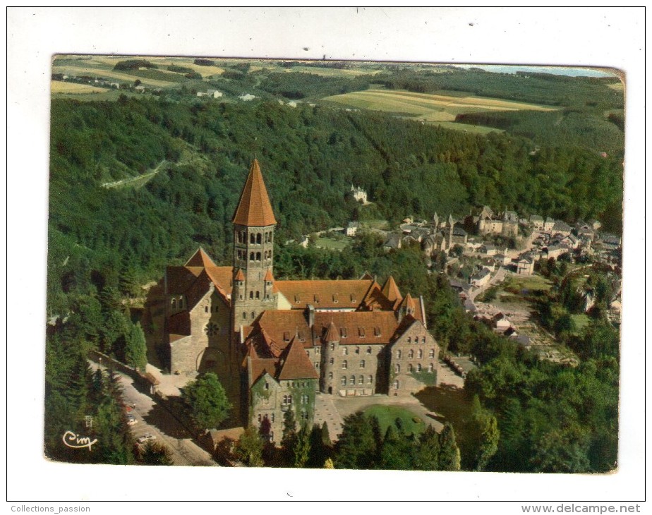 Cp , LUXEMBOURG , CLERVAUX , Vue Générale Aérienne , écrite , Ed : Combier - Clervaux