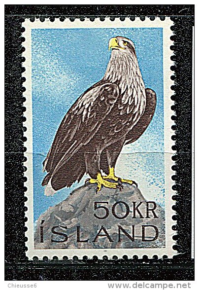 Islande** N° 353 - Oiseaux : Aigle - Ungebraucht