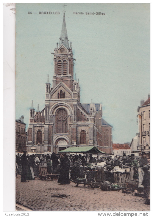 BRUXELLES / SAINT-GILLES : Parvis - St-Gilles - St-Gillis