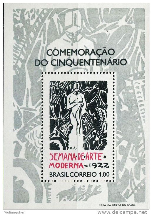 BX0432 Brazil 1972 Modern Art Painting M MNH - Unused Stamps
