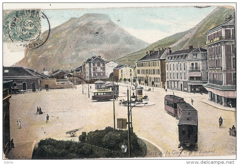 38 - Grenoble - Place De La Gare Et Le Saint-Eynard - TB - Grenoble