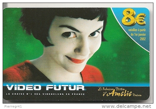 CARTE-VIDEO FUTUR-8€-AMELIE POULAIN-TBE - - Abonnement