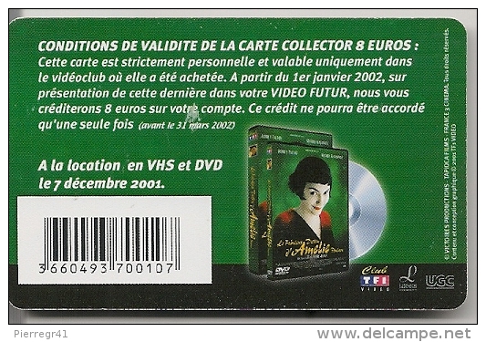 CARTE-VIDEO FUTUR-8€-AMELIE POULAIN-TBE - - Abonnement