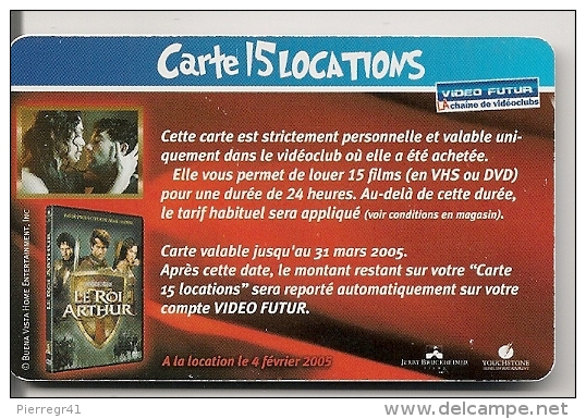 CARTE-VIDEO FUTUR-15 LOCATIONS-LE ROI ARTHUR-TBE - - Subscription