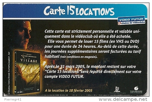 CARTE-VIDEO FUTUR-15 LOCATIONS-VILLAGE-TBE - - Subscription