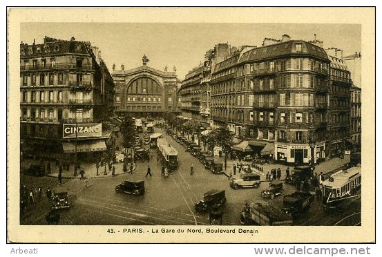 75 PARIS ++ La Gare Du Nord, Boulevard Denain ++ - Pariser Métro, Bahnhöfe