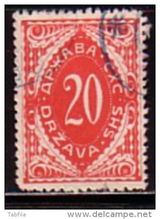 SLOVENIA / SLOVENIE - 1919 - T.Taxe - Emission De Lubliana - Litografie - 20h  Obl. - Slovenia