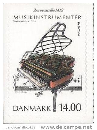 DINAMARCA /DENMARK/ DÄNEMARK  -EUROPA 2014- "INSTRUMENTOS MUSICALES NACIONALES"- SERIE De 1 V. - 2014