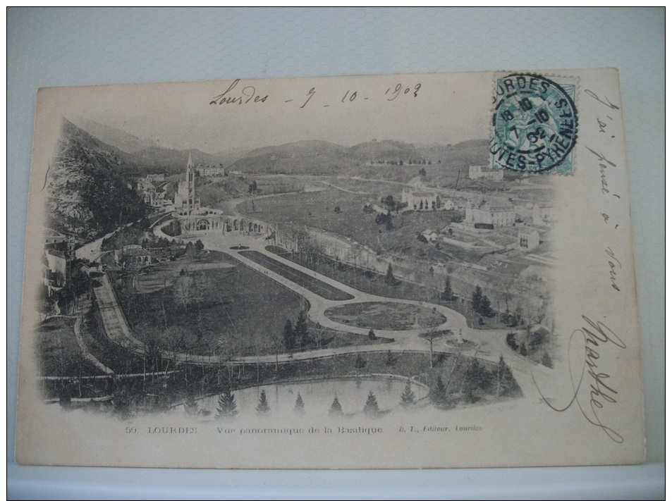 LOT H DE 70 CARTES POSTALES ANCIENNES DIFFERENTES SUR LOURDES SANS RELIGION TOUTES SCANNEES