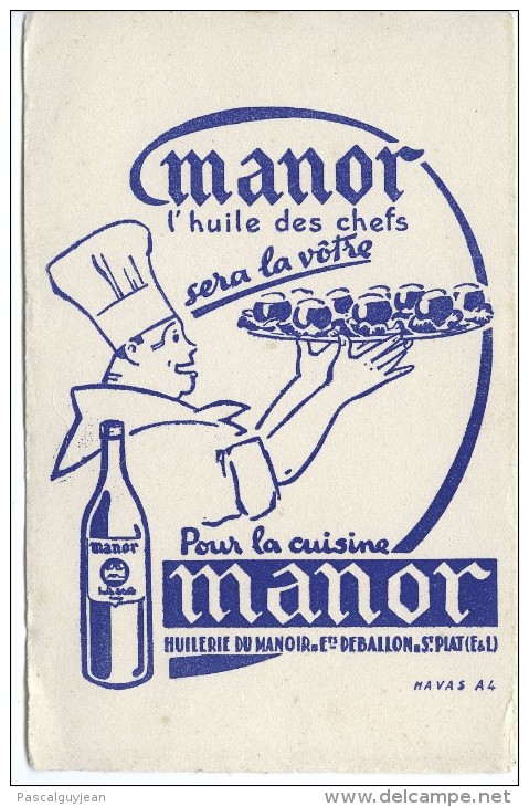 BUVARD HUILE DES CHEFS ÙANOR - HUILERIE DU MANOIR DEBALLON - ST PIAT - Alimentare