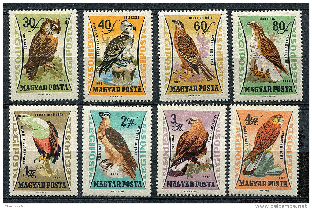 Hongrie ** PA N° 250 à 257 - Oiseaux De Proie - Unused Stamps