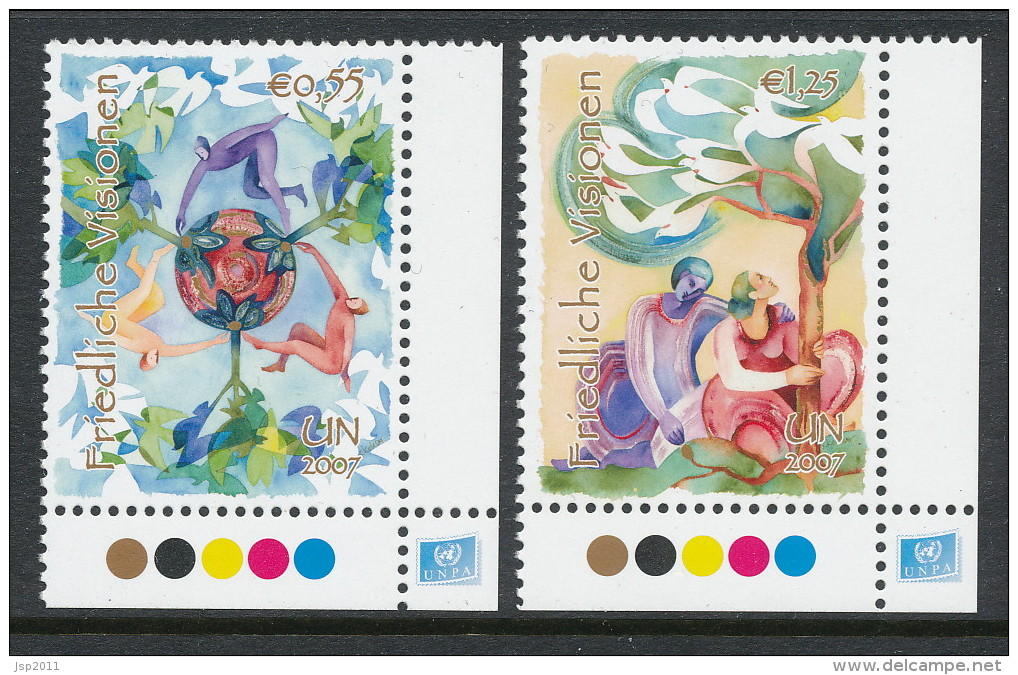 UN Vienna 2007 Michel # 502-503, MNH ** - Neufs