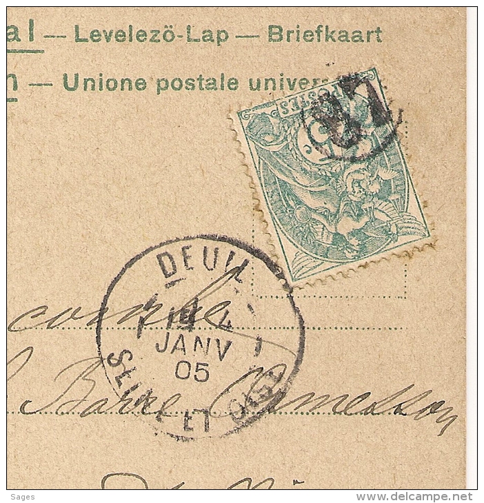 SUPERBE JOUR DE L 'AN Avec Arrivée,  PARIS, 87 Dans Un Cercle Sur BLANC. PEU COMMUN AINSI. - 1877-1920: Periodo Semi Moderno