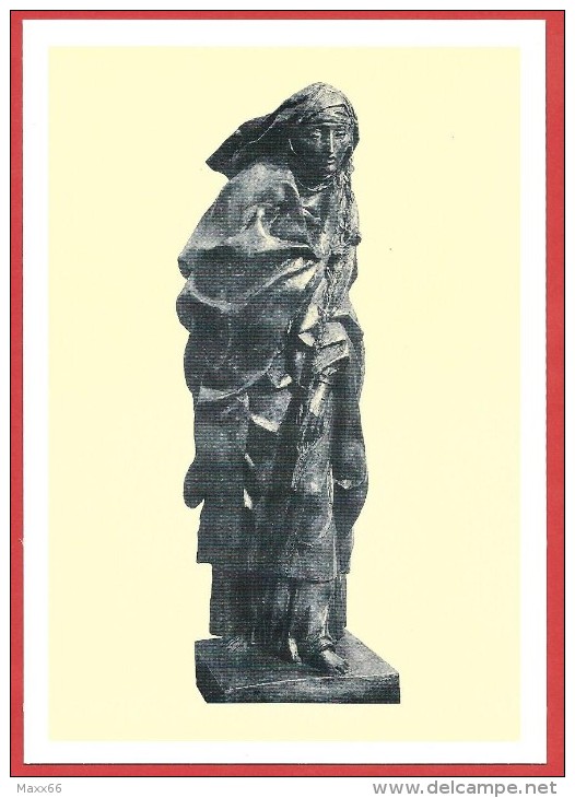 CARTOLINA NV ITALIA - FRANCESCO MESSINA - Santa Caterina Da Siena - Galleria Arte Sacra Contemporanei Milano - 10 X 15 - Sculpturen