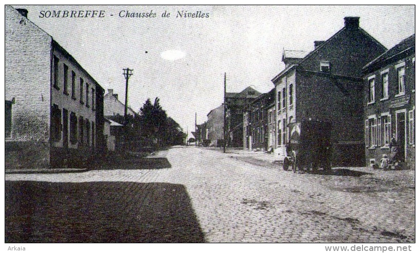 Sombreffe : Chaussée De Nivelles + Pub Au Verso - Sombreffe