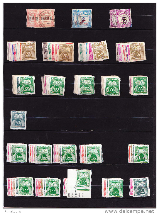 Timbres Taxe Cote 6900€ - Andere & Zonder Classificatie