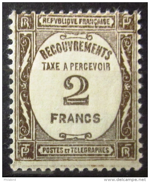 FRANCE                TAXE  62         NEUF* - 1859-1959 Nuovi