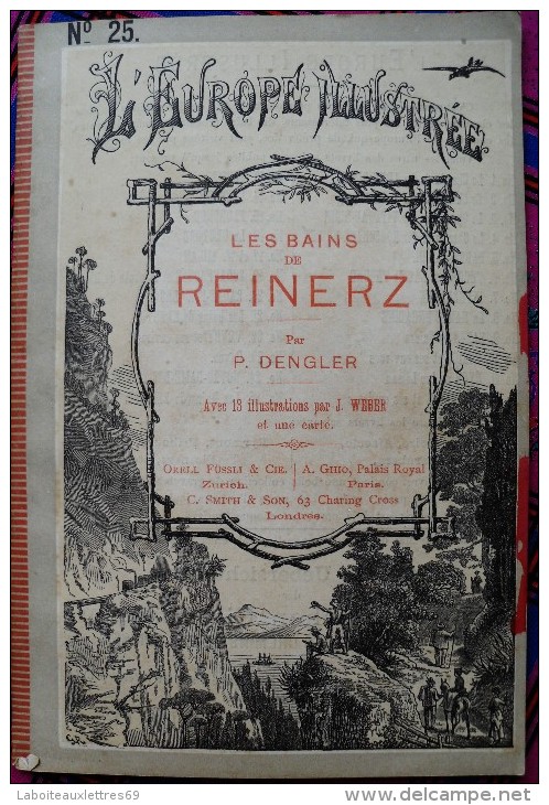 GUIDE N°25 L'EUROPE ILLUSTREE-LES BAINS DE REINERZ-P.DENGLER-ILLUSTRATIONS+CARTE - Europa