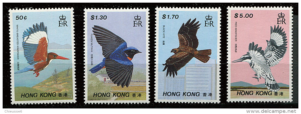 Hong Kong ** N° 528 à 531 - Oiseaux - Nuevos