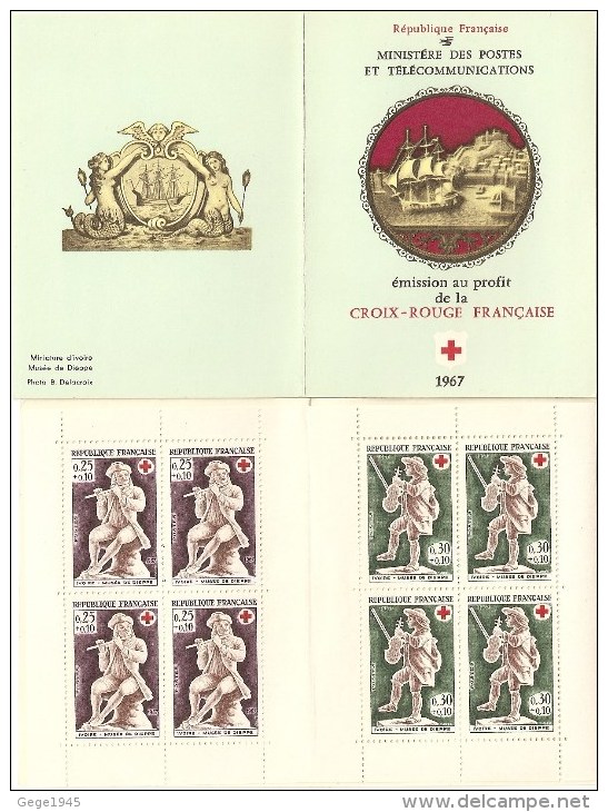 Carnet Neuf ** N° 2016 De 1967  Croix Rouge  Avec 4 Timbres  N° 1540  Et  1541 - Rotes Kreuz