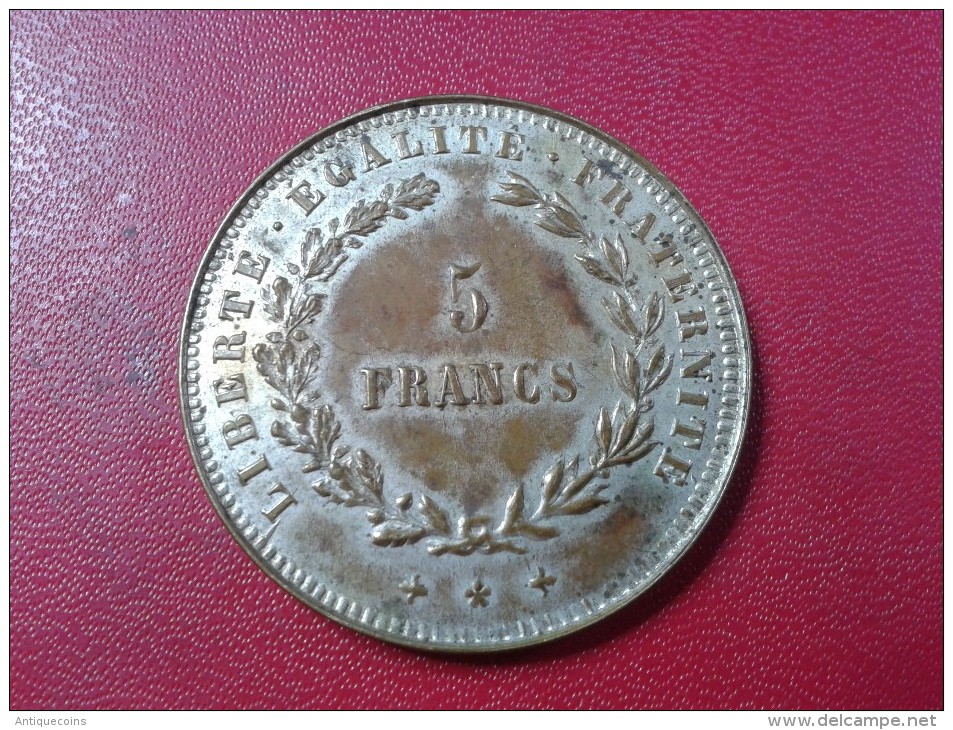 RARE JETON DE 5 FRANCS "REPUBLIQUE FRANCAISE" - Maisons Closes