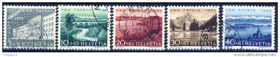 ##B659. Switzerland 1955. Michel 613-17. Cancelled(o) - Usati