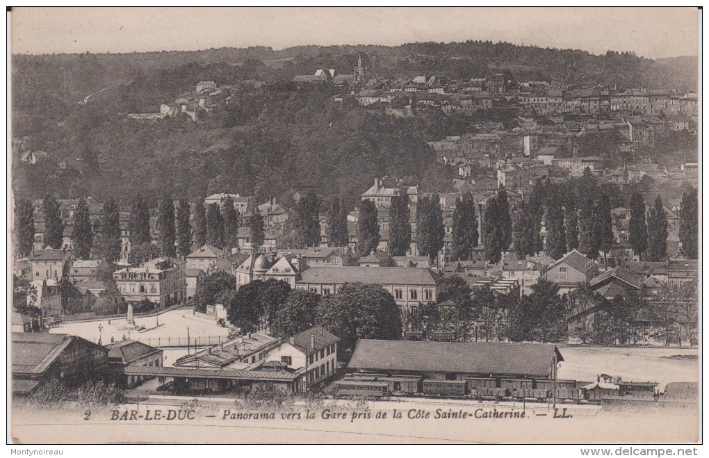 Meuse :  BAR  Le  DUC  : Vue  Vers  La  Gare  Pris  De La  Côte   Sainte  Catherine - Bar Le Duc