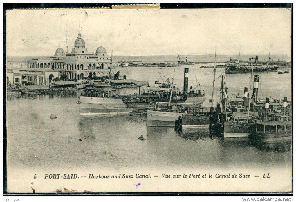 PORT SAID - FRANCE N° 111 + 159 (2) / CPA OBL. PORT SAID LE 7/4/1926, POUR LA FRANCE - TB - Andere & Zonder Classificatie