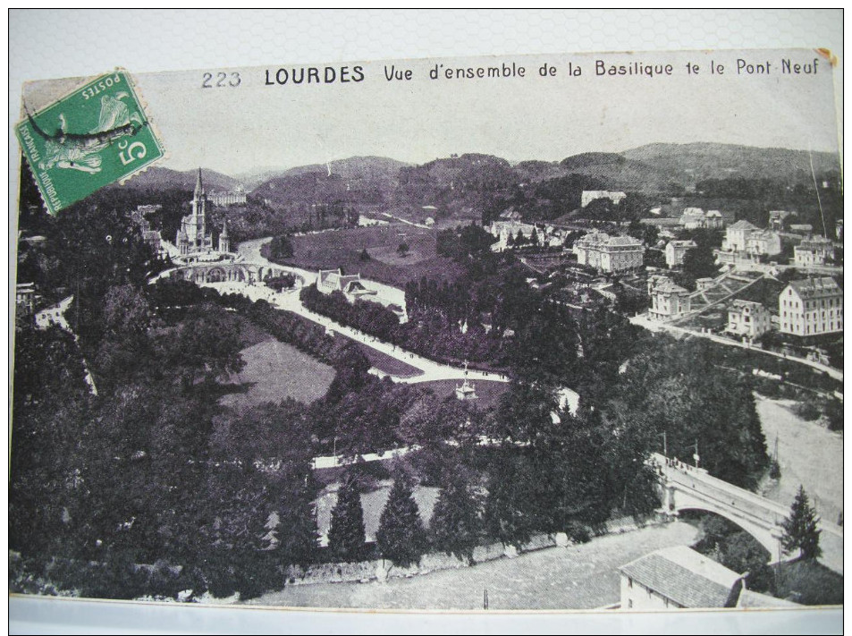 LOT B DE 100 CARTES POSTALES ANCIENNES  SUR LOURDES TOUTES SCANNEES