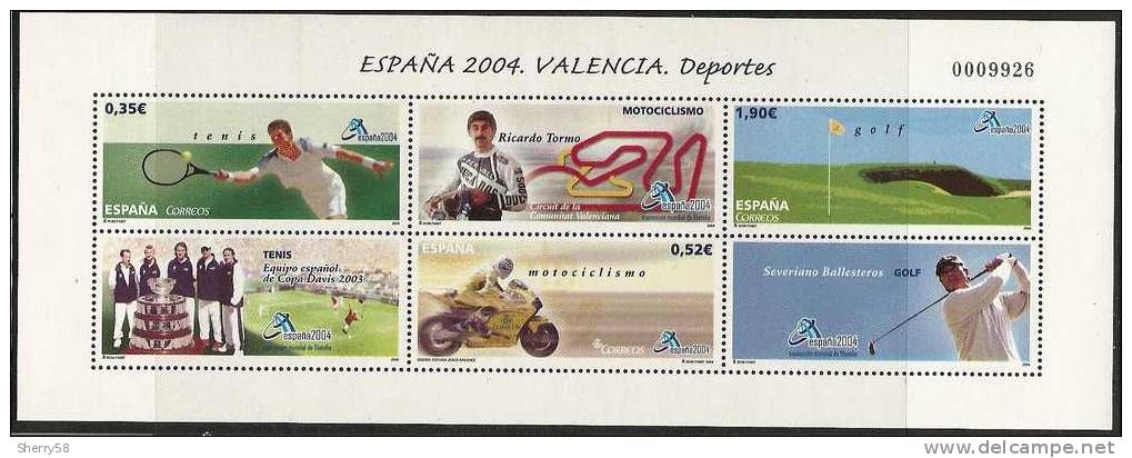 2004-ED. 4091 HB-ESPAÑA'04. VALENCIA. DEPORTES -NUEVO - Blocchi & Foglietti