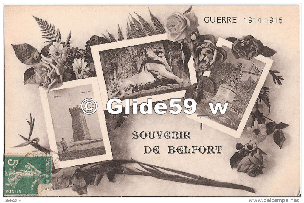 Guerre 1914-1915 - Souvenir De BELFORT - Belfort - Ville