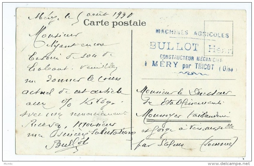 Carte Postale - Pub Machines Agricoles -Original Melichar - Autres & Non Classés